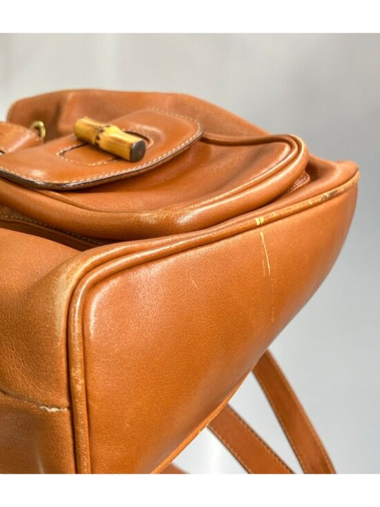 Gucci Backpack Bamboo Brown